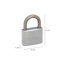 Candado Inoxidable Arco Normal  30mm,