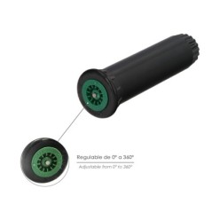 Difusor Emergente 3" Para GoteosToma H 1/2" Regulación 0-360º, Riego Por Goteo, Microaspersión, Riego Por Nebulizacion