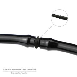 Enlace Simple Para Tuberias Goteo Ø 16 mm, (Bolsa 100 Piezas) Riego Por Goteo, Microaspersión, Riego Por Nebulizacion