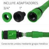 Manguera Extensible Riego  5 a 15 Metros Con  Pistola De 7 Posiciones al por Mayor | Almacén de Ferretería