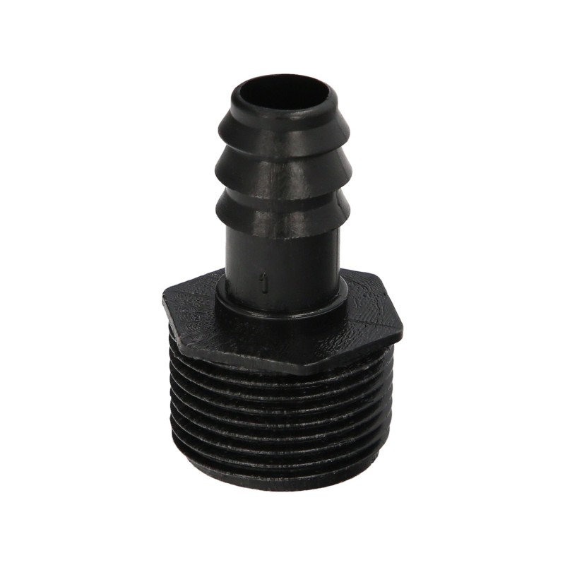 Union Rosca Macho 3/4" A Toma Para Tuberias Goteo Ø 16 mm, (Bolsa 100 uds) Riego Por Goteo, Microaspersión, Riego Nebulizacion