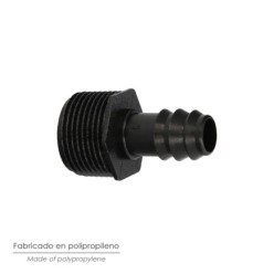 Union Rosca Macho 3/4" A Toma Para Tuberias Goteo Ø 16 mm, (Bolsa 100 uds) Riego Por Goteo, Microaspersión, Riego Nebulizacion