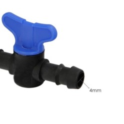 Llave De Paso Extra Para Tuberias Goteo Ø 16 mm, (Bolsa 50 Piezas) Riego Por Goteo, Microaspersión, Riego Por Nebulizacion