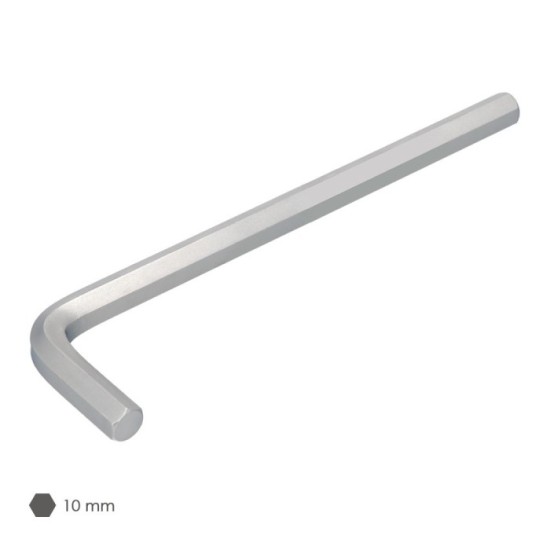 Llave Allen Larga Acero Cromo Vanadio Profesional 10,0 mm, Llave Hexagonal, Llave Allen Taller Mecanica, Llave Allen Bricolaje a