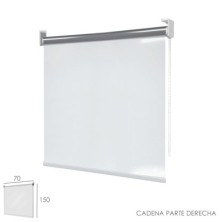 Mampara Cortina Enrollable PVC Transparente, Medidas 70 x 150 cm, Cadena Lado Derecho
