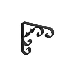 Palomilla Ornamental Reforzada Color Negro 100x100 cm, Palomilla Estante, Soporte Estanteria Escuadra Leja