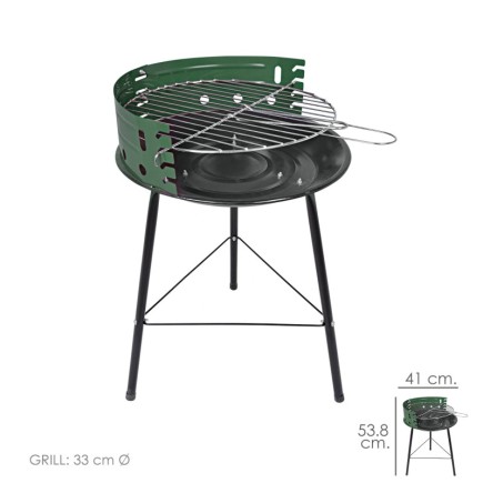 Barbacoa  Saturnia "Cocinero" Redonda 41x39,5x53,8 (Alt,) cm,