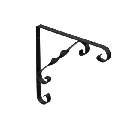 Palomilla Ornamental Reforzada Color Negro 150x150 cm, Palomilla Estante, Soporte Estanteria Escuadra Leja