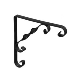 Palomilla Ornamental Reforzada Color Negro 200x200 cm, Palomilla Estante, Soporte Estanteria Escuadra Leja