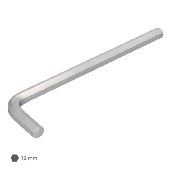 Llave Allen Larga Acero Cromo Vanadio Profesional 12,0 mm, Llave Hexagonal, Llave Allen Taller Mecanica, Llave Allen Bricolaje a
