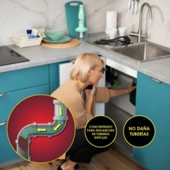 Desatascador Granular Profesional 1 Kg, Desatascador De Tuberías, Eliminador De Atascos, Limpiador De Tuberías