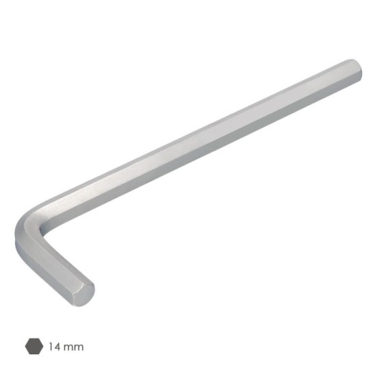 Llave Allen Larga Acero Cromo Vanadio Profesional 14,0 mm, Llave Hexagonal, Llave Allen Taller Mecanica, Llave Allen Bricolaje a