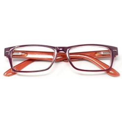 Gafas Lectura Kansas Morado / Naranja, Aumento +1,5 Gafas De Vista, Gafas De Aumento, Gafas Visión Borrosa