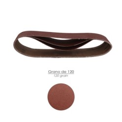 Lija Recambio Para Lijadoras De Banda  75x457 mm, Grano 120 (Pack 3 Piezas)