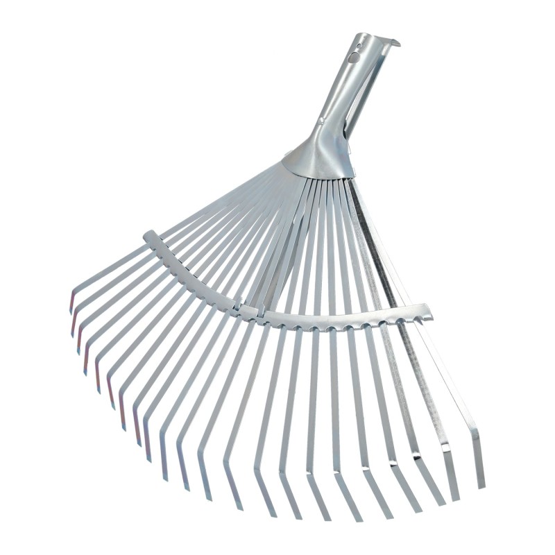 Rastrillo Metalico Para Jardin Ancho Regulable 31,5 A 43,5 cm, rastrillo Hojas, Cepillo Jardin, Escoba Metalica, Escoba Jardin