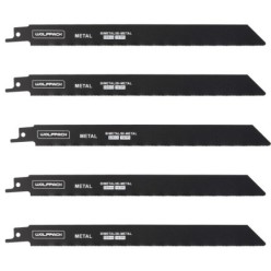 Hoja Sierra Sable Para Metales 228 mm, 18 Tpi, 5 Piezas, Sierra Hierro Aluminio, Cobre, Plastico