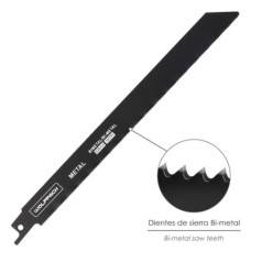 Hoja Sierra Sable Para Metales 228 mm, 18 Tpi, 5 Piezas, Sierra Hierro Aluminio, Cobre, Plastico