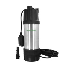 Bomba Aguas Limpias Sumergible Multietapa 1000 W, 5,200 lts/hora, Profundidad 7 Mts, Elevación 35 mts, Presion Max: 3,5 Bares