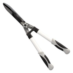 Tijeras Podar Setos 2 Manos Aluminio 63 cm, Hojas Acero Antiadherente, Mango TPR, Ajuste Corte