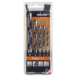 Estuche Brocas Alpen Madera   5 Piezas