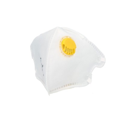 Mascarilla Respiratoria FFP2 Con Valvula, Plegable (20 Unidades) Envasadas Individualmente
