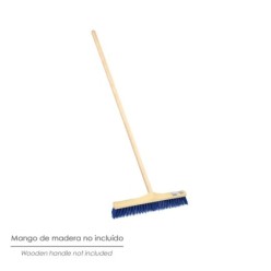 Cepillo Barrendero Industrial Fibra Semi Rigida PVC, Soporte Polipropileno 50 cm, (Sin Mango)