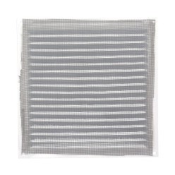 Rejilla Ventilación Aluminio Con Mosquitera Atornillable 200 x 200 mm, Color Blanco