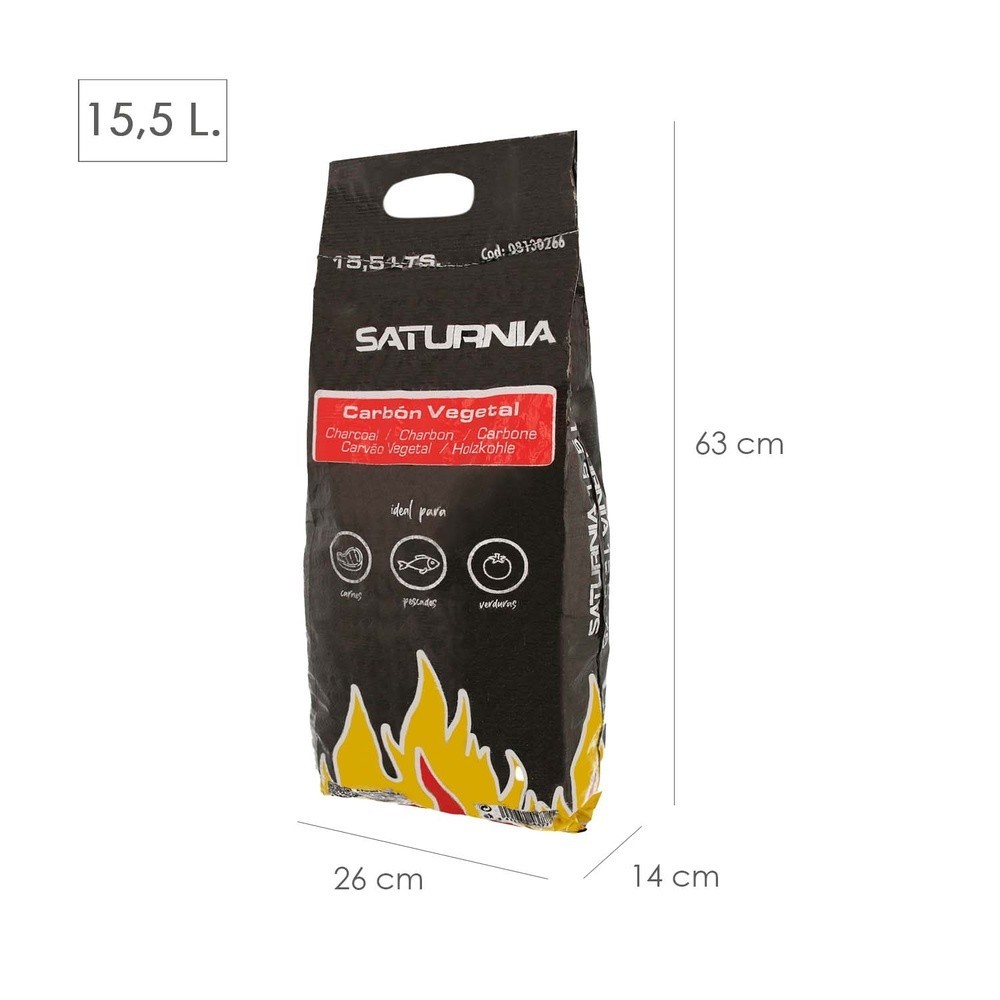 Bolsa Carbon Vegetal Para Barbacoas 15,5 Litros (2,95 Kg, Aprox) Carbon Duradero y Trozos de Gran Tamaño, al por Mayor | Almacén
