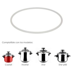 Junta De Silicona Para Olla Magefesa  Ø22cm Olla Express Magefesa Star / Inoxtar / Castel / Star Plié, Recambio Original