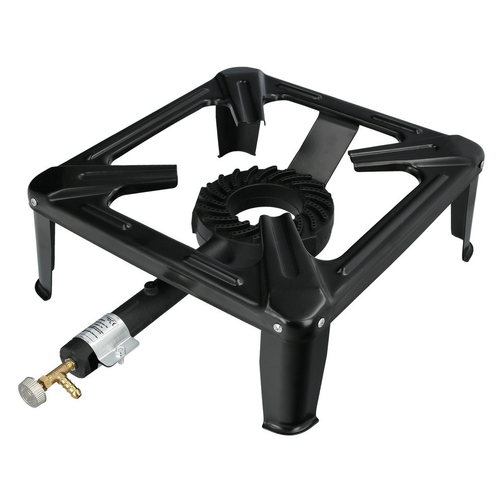 Hornillo Gas 4 Pies 40x40 cm, Potencia 7,000 Watts, al por Mayor | Almacén de Ferretería