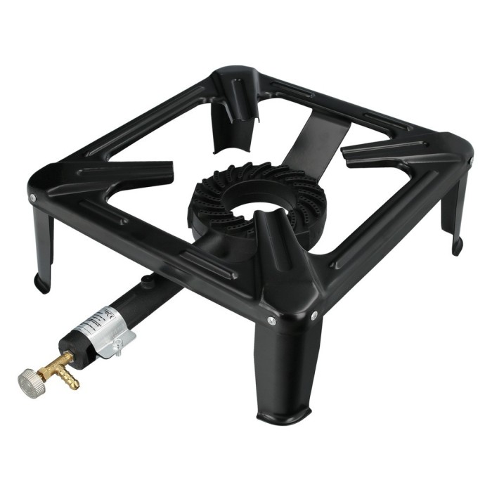 Hornillo Gas 4 Pies 40x40 cm, Potencia 7,000 Watts, al por Mayor | Almacén de Ferretería