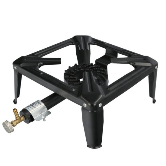 Hornillo Gas 4 Pies 30x30 cm, Potencia 4,000 Watts, al por Mayor | Almacén de Ferretería