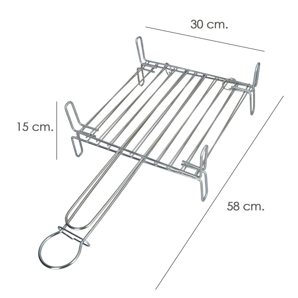 Parrilla Barbacoa Doble 30x30 cm, al por Mayor | Almacén de Ferretería
