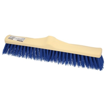 Cepillo Barrendero Industrial Fibra Semi Rigida PVC, Soporte Polipropileno 50 cm, (Sin Mango)