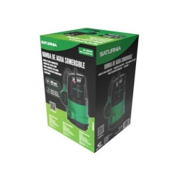 Bomba Aguas Sucias Sumergible 450 W, 8,000 lts/hora, Profundidad 5  Mts, Elevación 5,5 mts, Particulas max, Ø 30 mm,