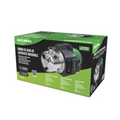 Bomba Aguas Limpias Superficie Acero Inoxidable 1,300 W, 5,000 lts/hora, Profundidad 8 Mts Elevación 50 mts, Presion Max: 5 Bar