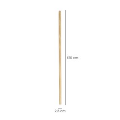 Mango Madera Para Cepillo Barrendero Para Garra, 1200 x Ø 28 mm,