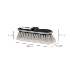 Cepillo Lavacoches Grande Extra Suave 28x9,5 cm, Protector De Goma, Limpieza De Coches, Camiones, Motos, Furgonetas