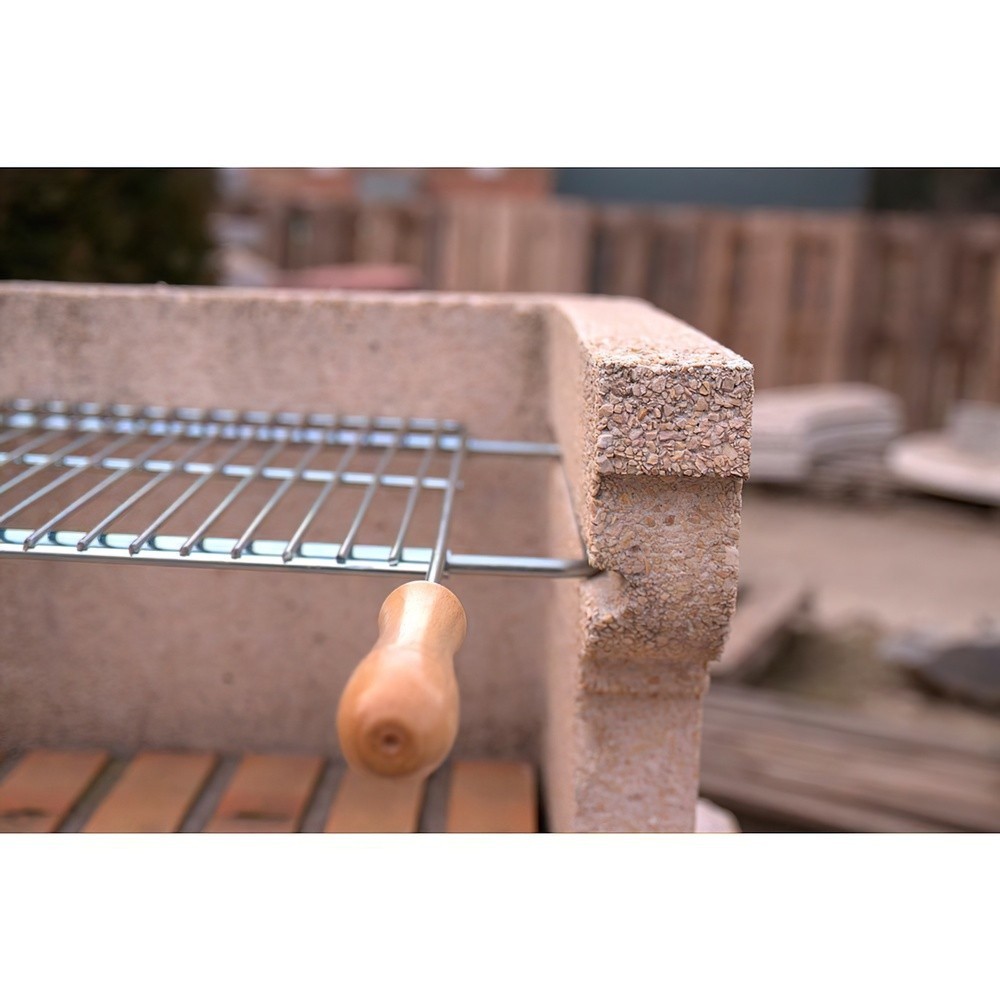 Parrilla Barbacoa Extensible 60/70x40cm Zincada al por Mayor | Almacén de Ferretería