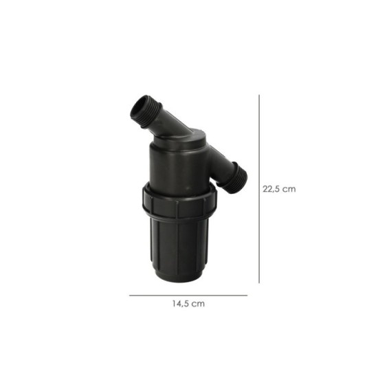 Filtro Con Malla Interior 1" Para Sistema De Goteo (Malla 100 Mesh) Riego Por Goteo, Microaspersión, Riego Por Nebulizacion al p