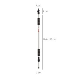 Mango Metalico Aluminio Para Cepillo Lavacoches, Medida de 100 a 150 cm ,
