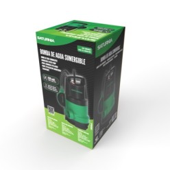 Bomba Aguas Sucias Sumergible 950 W, 14,000 lts/hora, Profundidad 7 Mts, Elevación 10 mts, Particulas max, Ø 30 mm,