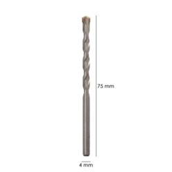 Broca Widia Piedra / Hormigón Ø 4 mm, Din 8039 Punta de Tungsteno,