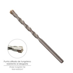 Broca Widia Piedra / Hormigón Ø 4 mm, Din 8039 Punta de Tungsteno,