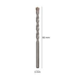 Broca Widia Piedra / Hormigón Ø 5 mm, Din 8039 Punta de Tungsteno,