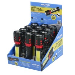 Linterna LED De Mano Mini Aluminio Recargable USB (1,200 mah) 500 Lumenes 5 Watt, Con Función Zoom y Clip Sujeción