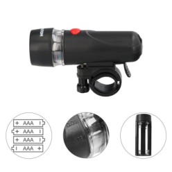 Kit Luces Led Delantera y Trasera Para Bicicleta / Patinete, Funcionamiento a Pilas,