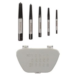 Juego Extractores Conicos Para Tornillos (5 Piezas), Medidas 3 A 18 mm, Extractor Tornillos, Saca Tornillos,