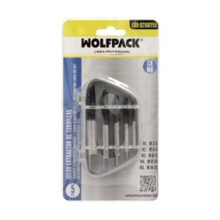 Juego Extractores Conicos Para Tornillos (5 Piezas), Medidas 3 A 18 mm, Extractor Tornillos, Saca Tornillos,