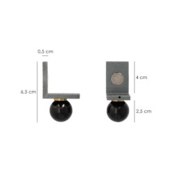 Juego Angulares Magneticos Para Reglas 40x40 mm, Nivel Pared, Nivelador Pared,